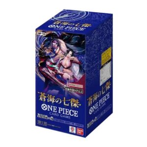 Alternative view of OP-14 The Azure Sea’s Seven Sealed Case (12 boxes) Japanese ONE PIECE CARD